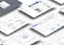 design the uiux for a saas CRM dashboard, or a web or mobile app